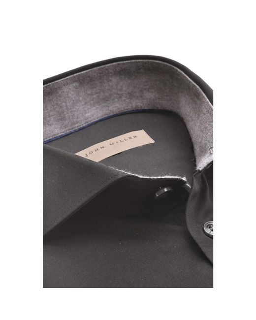John Miller Black Formal Shirts for men