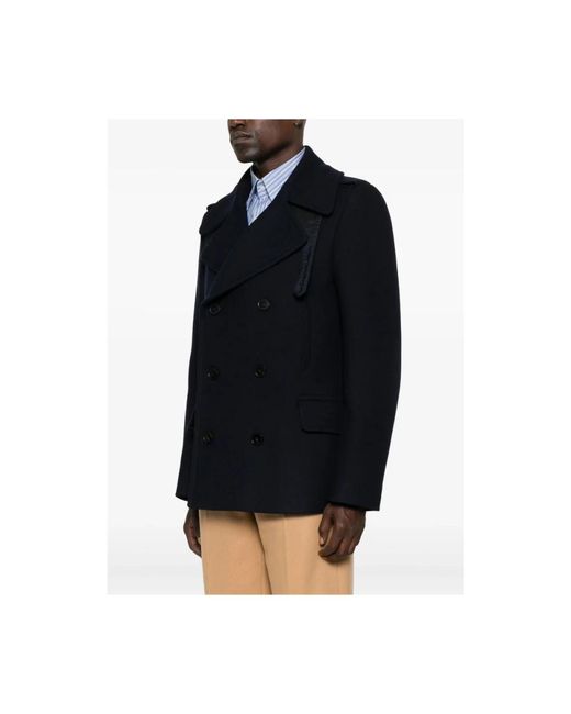 Double-Breasted Coats Dries Van Noten pour homme en coloris Black