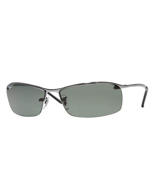 Ray-Ban Top Bar Gepolariseerde Zonnebril in het Gray voor heren