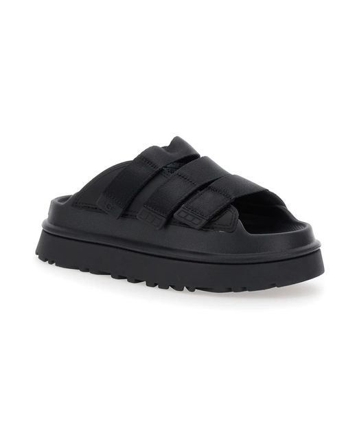 Ugg Black Goldenglow Slide Sandalen