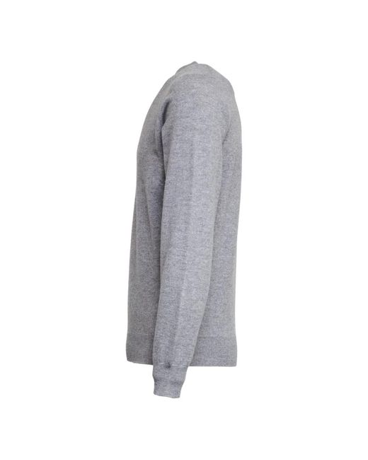 FILIPPO DE LAURENTIIS Gray V-Neck Knitwear for men