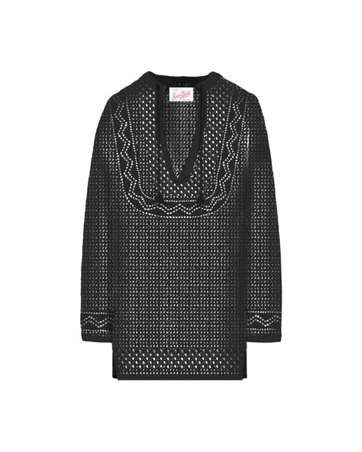 Mc2 Saint Barth Black Short Dresses