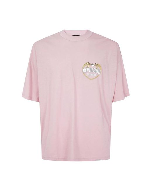 Represent Pink T-Shirts for men