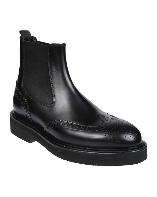 Premiata Black Chelsea Boots for men