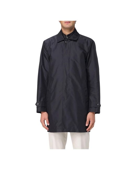 Fay Jassen ,Blauw ,Ochtend Front Trench Coat in het Blue voor heren
