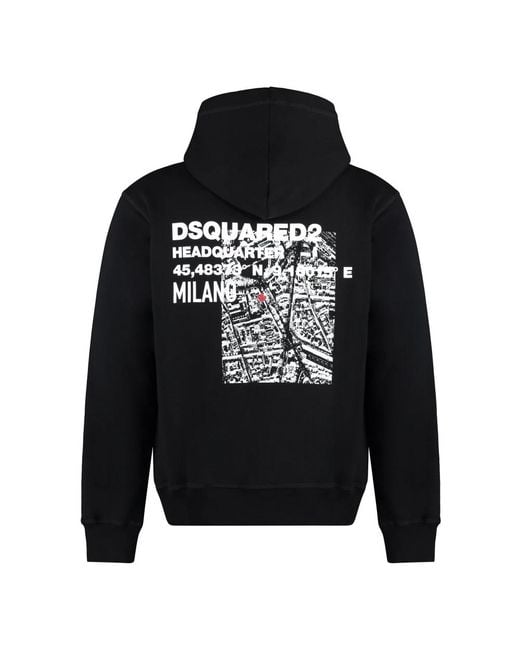 DSquared² Black Hoodies for men