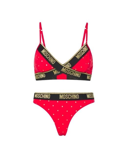Moschino Red Bikinis