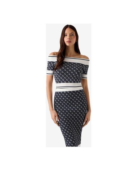 Guess Blue Knitted Dresses