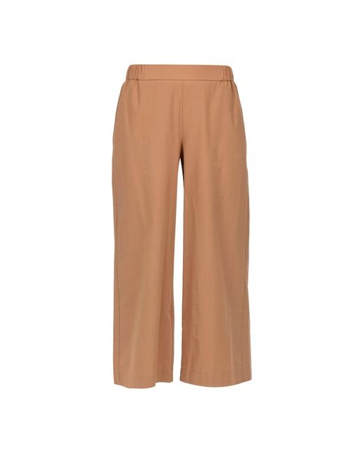 Wide Trousers Ottod'Ame en coloris Brown