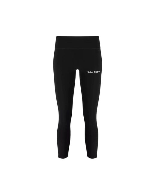 Leggings neri con strisce laterali di Palm Angels in Black