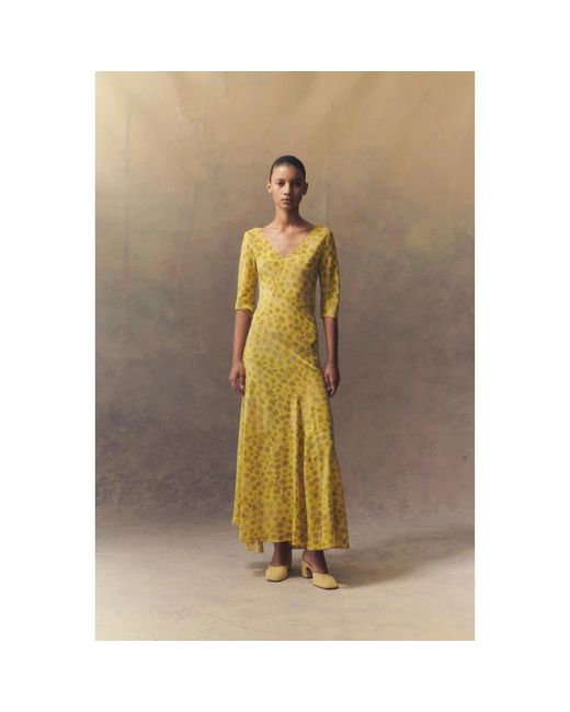 Cortana Yellow Maxi Dresses