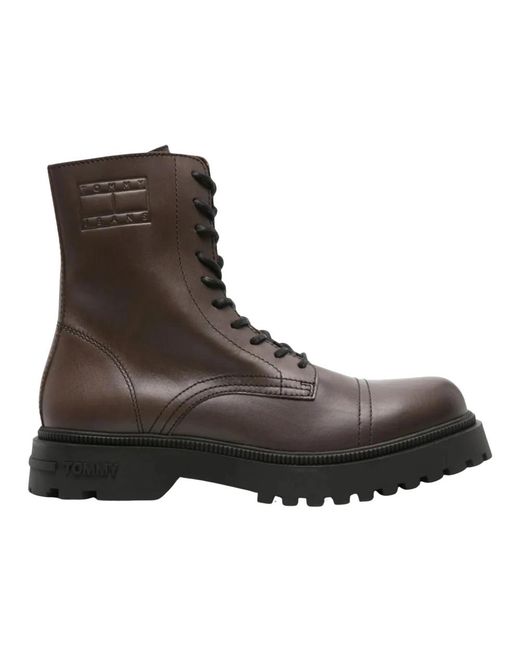 Tommy Hilfiger Brown Lace-Up Boots for men