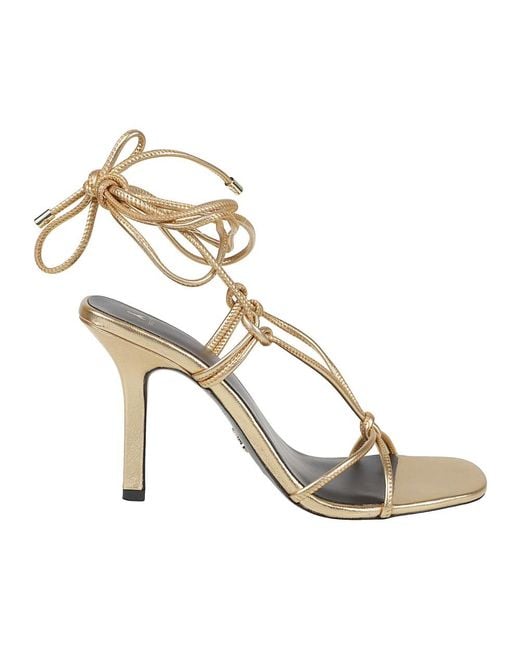 Patrizia Pepe Metallic High Heel Sandals