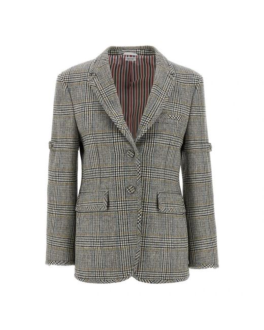 Thom Browne Gray Blazers