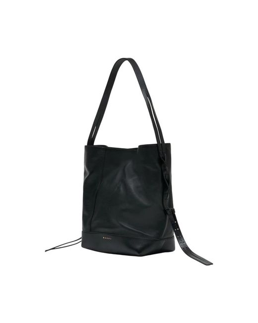 Marni Black Bucket Bags