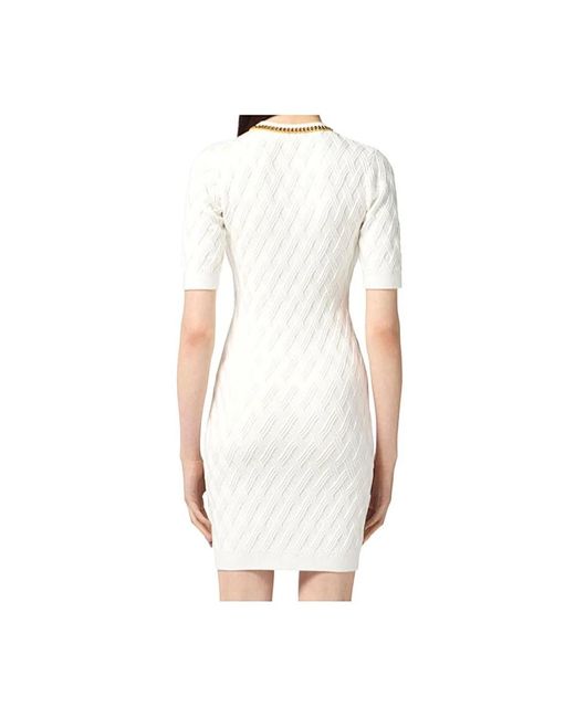 Elisabetta Franchi White Short Dresses