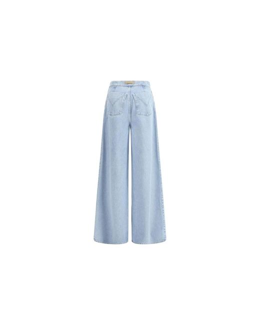 Max Mara Blue Wide Jeans