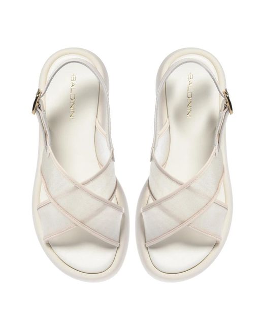 Baldinini White Flat Sandals