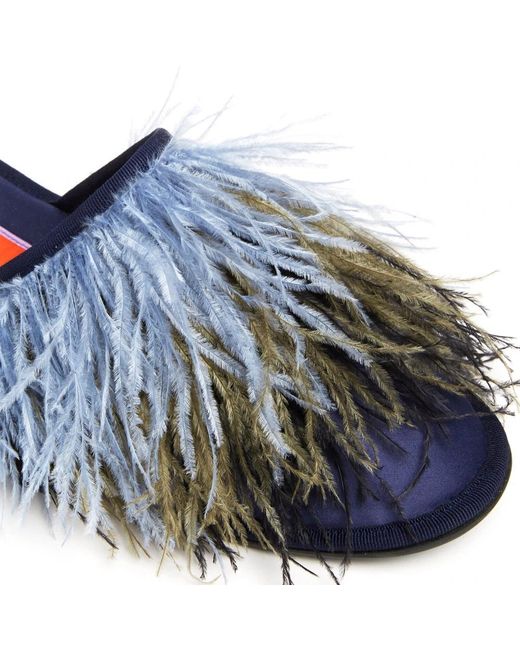 Pantoufles LaDoubleJ en coloris Blue