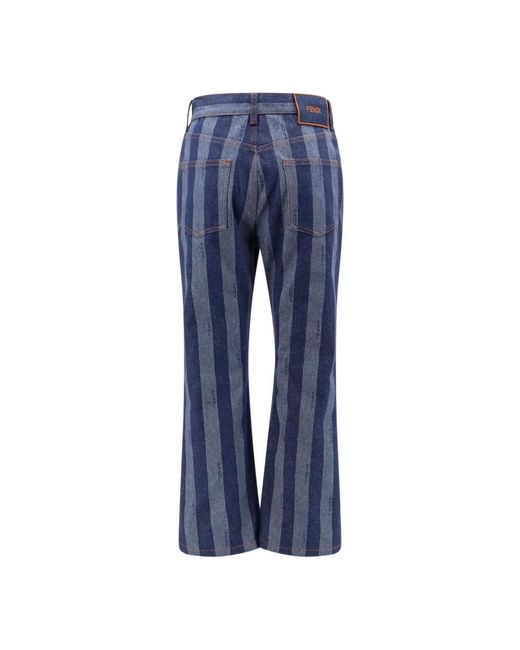 Fendi Wijde Broek in het Blue
