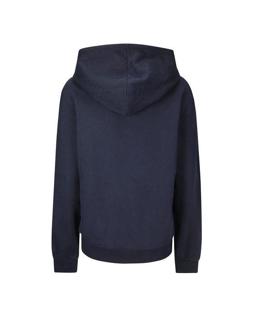 A.P.C. Hoodies & Sweatvesten ,Blauw ,Katoen Hoodie Standard Rue Madame Sweatshirt in het Blue
