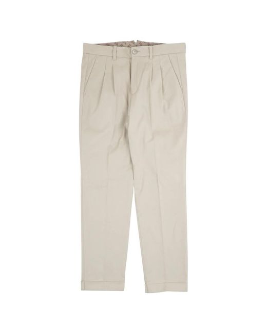Straight Trousers Herno de hombre de color Natural
