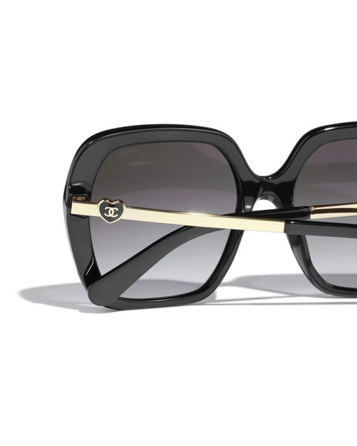 Chanel Black Ikonoische sonnenbrille - c622/s6