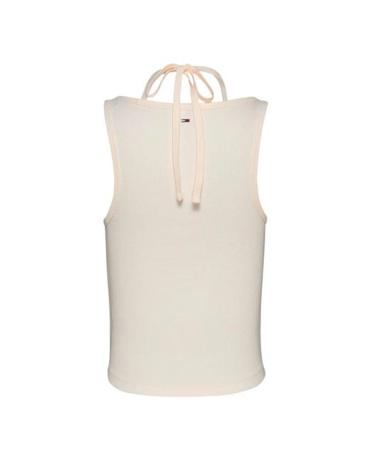 Sleeveless Tops Tommy Hilfiger de color Natural