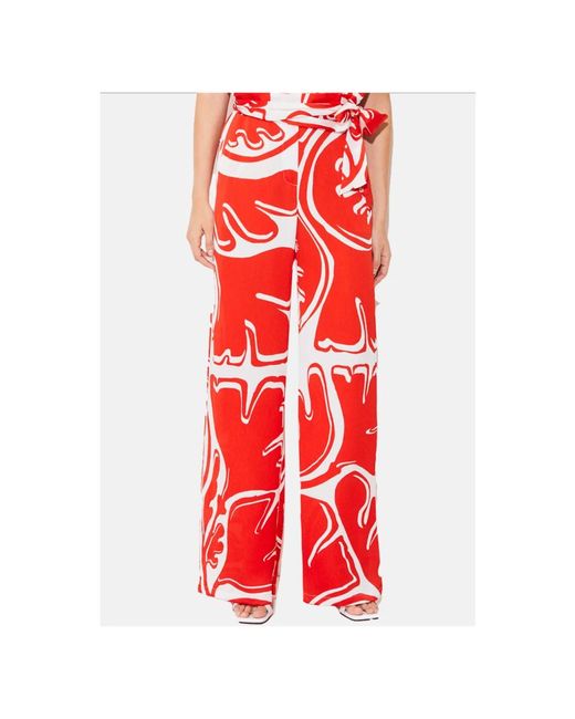 Suncoo Red Wide Trousers
