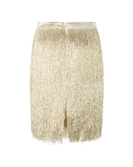Moschino Rechte Midirok in het Natural
