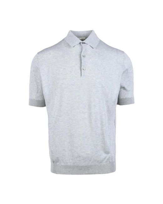 FILIPPO DE LAURENTIIS Baumwoll Polo Gestricktes Modell Hemd in Blue für Herren