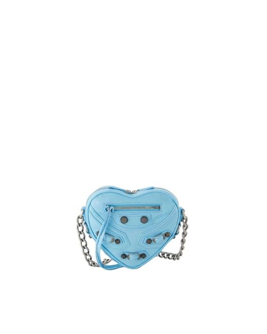 Balenciaga Blue Cag Heart Mini Bag