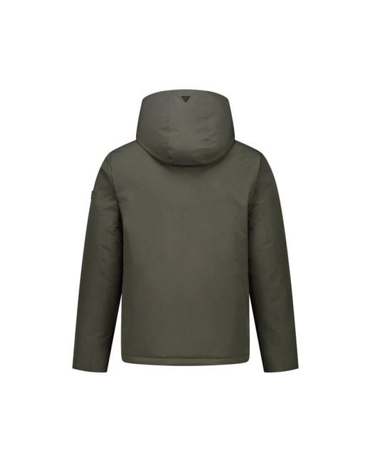 Pure Path Jassen ,Groen ,Actieve Flex Korte Parka Jas Donkergroen in het Green voor heren