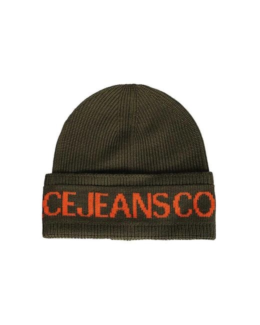 Versace Jeans Couture Green Beanies for men