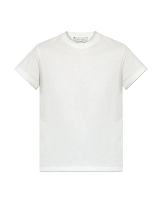 Studio Nicholson T-Shirt Marine in het White