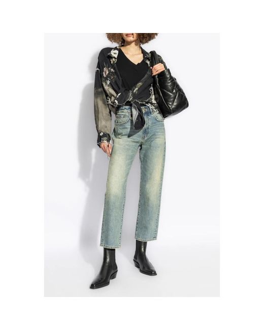 R13 Green Straight Fit Jeans