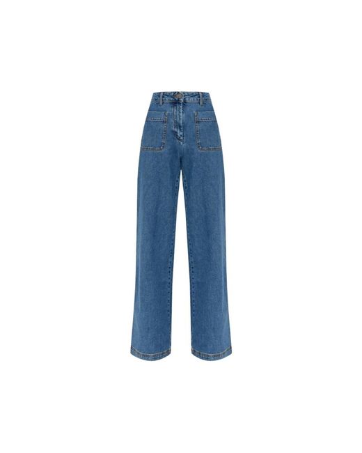 Etro Blue Wide Jeans
