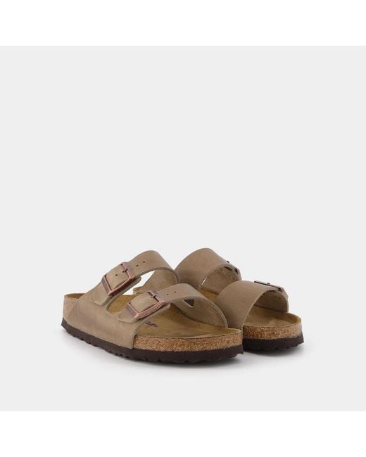 Birkenstock Brown Sliders for men