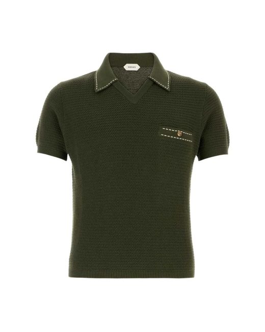 Versace Green Polo Shirts for men