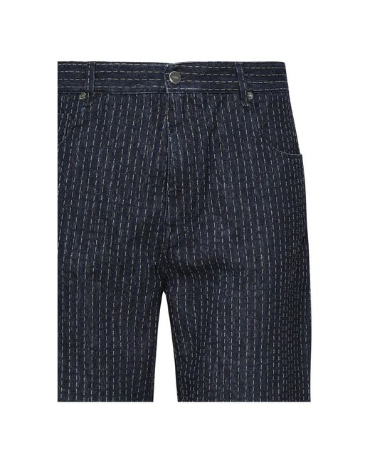 Fendi Blue Straight Fit Jeans for men