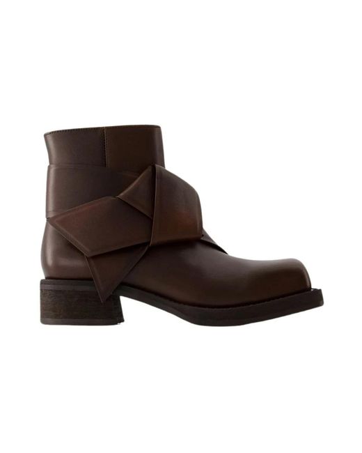 Acne Brown Ankle Boots