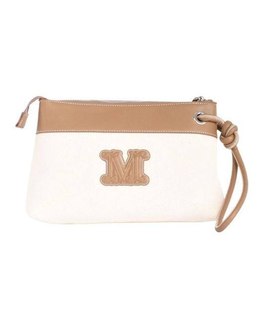 Max Mara White Clutches