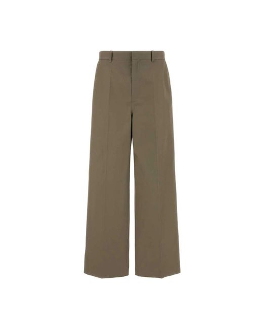 Balenciaga Green Wide Trousers