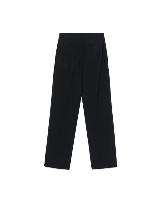 Wide Trousers Seventy de color Black