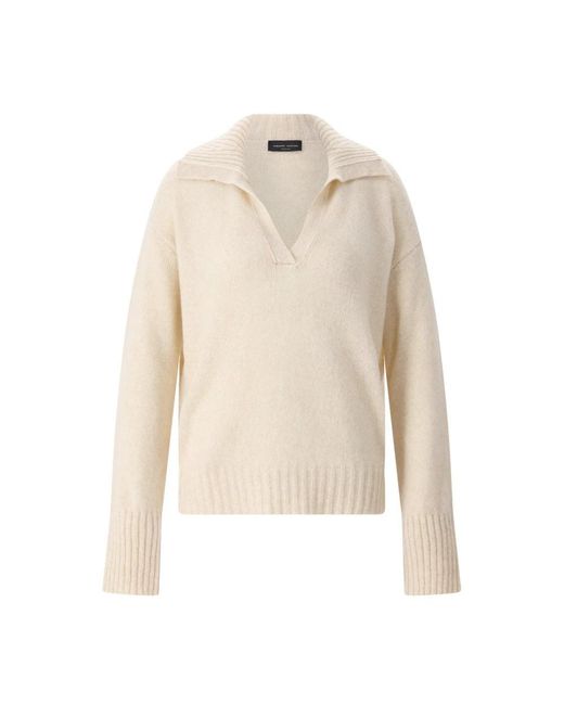 V-Neck Knitwear Roberto Collina en coloris White