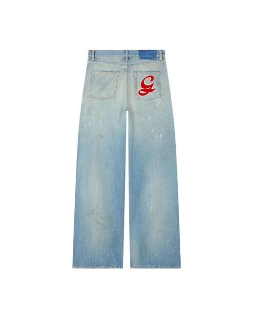 Golden Goose Deluxe Brand Blue Wide Jeans