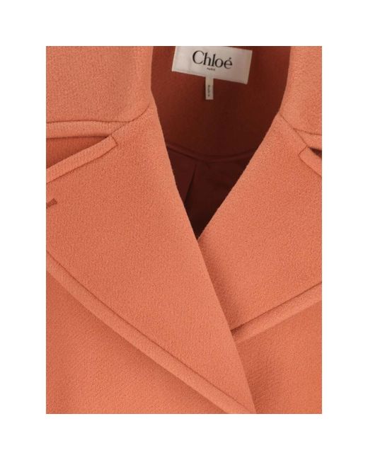 Chloé Leather Jassen in het Orange