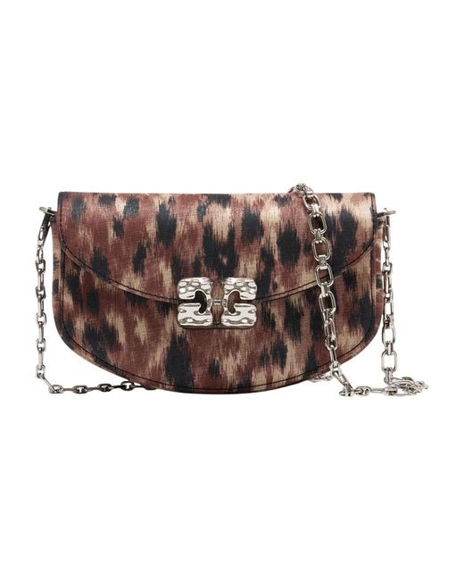 Ganni Brown Lulu Crossbody