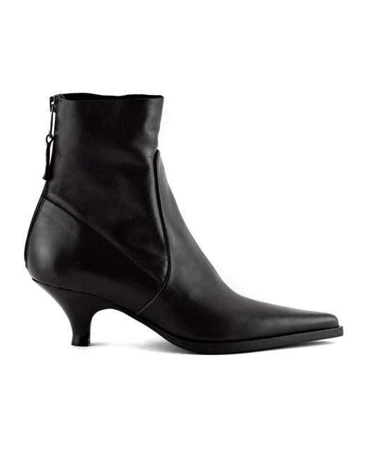 Elena Iachi Black Heeled Boots