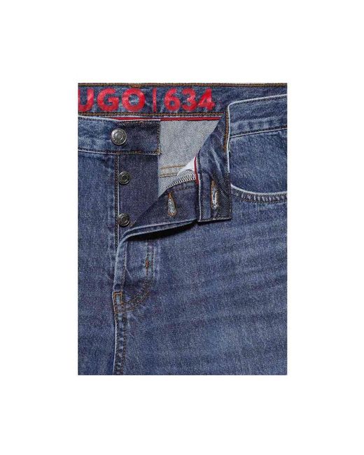 HUGO Blaue Jeans in Blue für Herren